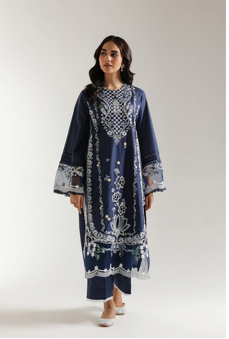 ETHNC- 2PIECE EMBROIDERED SUIT 