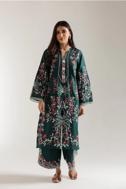 ETHNC- 2PIECE EMBROIDERED SUIT