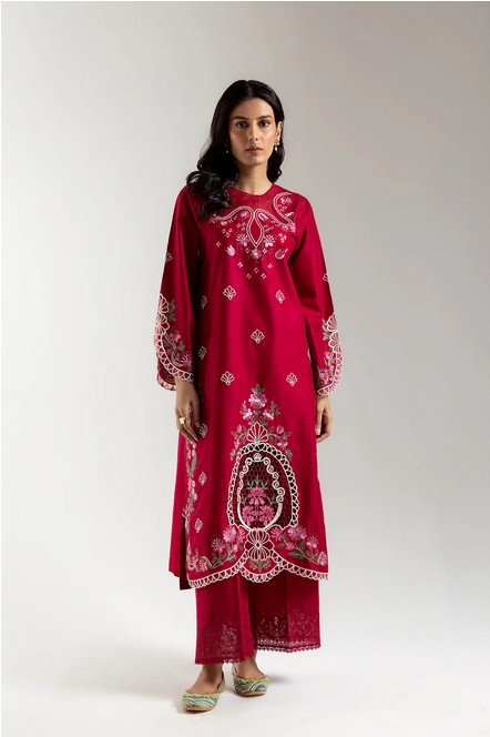 ETHNC- 2PIECE EMBROIDERED SUIT