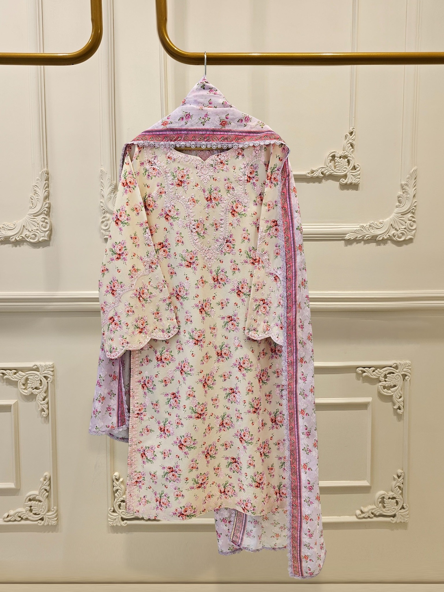 Aghanoor -2 Piece - Embroidered Lawn Suit S111602